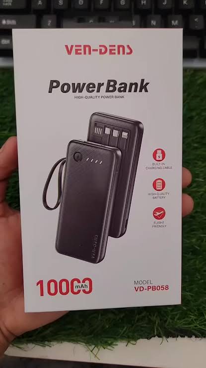 ven dens orginal power bank with 4 cableVen Dens PB058 22.5W fixed 10000 mah