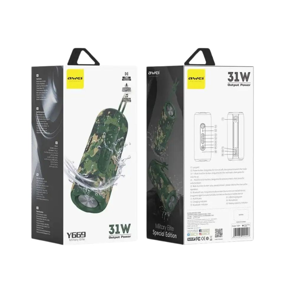 Awei Y669 Military Elite Special Edition dual speakers
