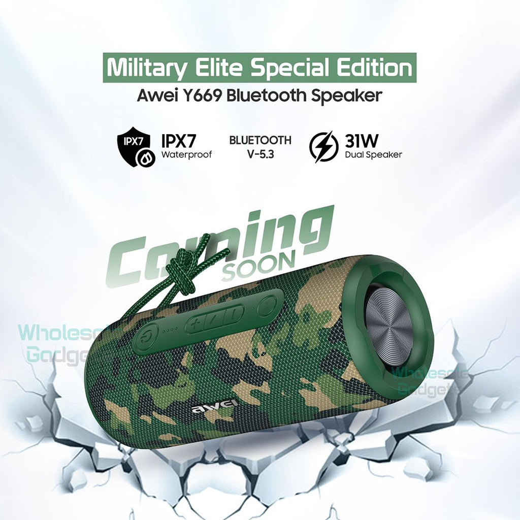 Awei Y669 Military Elite Special Edition dual speakers