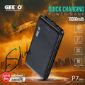 GEEOO P7 Slim Quick Charge Power Bank 10000mAh | Dual USB Output | Type-C & Micro Input