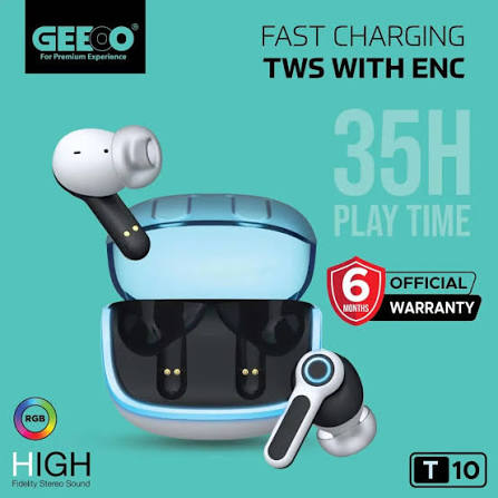 Geeoo T10 Fast Charging TWS with ENC