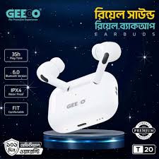 GEEOO TWS T20 Premium Earbuds